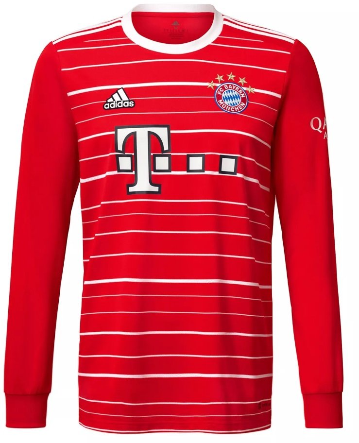 Camisa I Bayern de Munique 2022 2023 Adidas oficial manga comprida